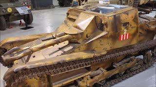 Carro L335 Lancia Fiamme Flamethrower Tank with fuel trailer close up at The Tank Museum [upl. by Sicular]