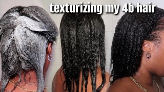 I TEXTURIZED MY 4B NATURAL HAIR AND THIS HAPPENED  low densityfine amp low porosity [upl. by Paugh627]