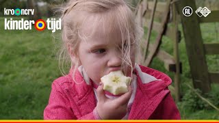 🍎 Hoe weet je of een appel rijp is Draaien maar 🍏  Moestuin  Kindertijd KRONCRV [upl. by Soisatsana]