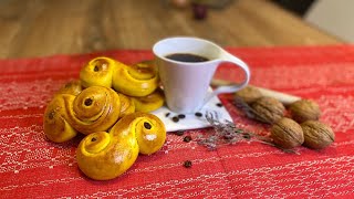 How to make Swedish saffron buns lussekatter [upl. by Israel]