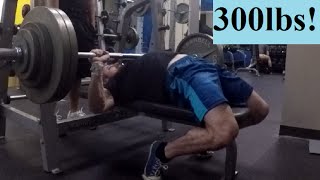 300lbs Bench Press [upl. by Newby]