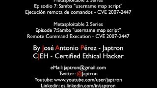 Metasploitable 2 Series  Episode 7  Samba quotusername map scriptquot Remote Command Execution [upl. by Bastian]