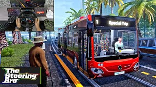 Bus Simulator 21  My First Day as A Bus Driver  G29 Steering Wheel amp Gear Shifter Gameplay [upl. by Acireed211]