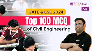 Top 100 MCQs of Civil Engineering  GATE amp UPSC ESE 2024 Civil Engineering CE Exam Preparation [upl. by Caron]