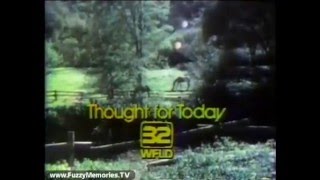 WFLD Channel 32  Thought For Today amp Station SignOff 1986 [upl. by Assena]