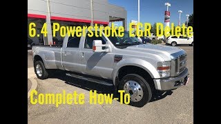 64 Powerstroke EGR Delete Complete StepByStep Install [upl. by Haile]