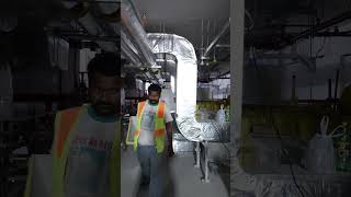 Duct insulation and ducting work  HVAC Duct work shorts [upl. by Teodoro439]