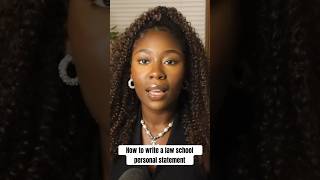 How to write a law school personal statement Law school application process lawschooladmissions [upl. by Hgielime767]