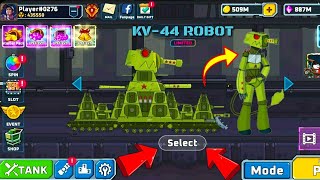 Tank Combat War Battle New Tank KV44 ROBOT Coming Soon Update All 22 Tank Unlocked Maxed Evolve2023 [upl. by Hanway445]