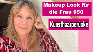 Makeup und Perücke ü50 ü60 Makeup Look and Wig over 50 [upl. by Sulienroc]