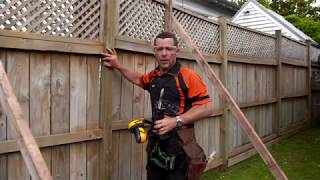 How to Repair a Leaning Fence  Mitre 10 Easy As DIY [upl. by Oirram]