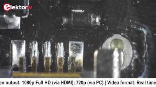 ESP32 PICO kit under the Andonstar ADSM302 microscope [upl. by Lenssen653]