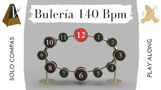 Bulería 140 Bpm  Solo compás flamenco metronome  For beginners [upl. by Darrey]