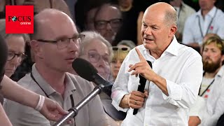 Auf AmpelFrage von Erzieher hat Scholz keine Antwort „Sie haben recht“ [upl. by Lenka173]