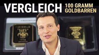 Gold kaufen  Heraeus 100 g Goldbarren im Vergleich GOLD [upl. by Mela614]