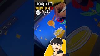 How to make High quality animation on flipaclip  ipad animation  phone animation [upl. by Aniaj]