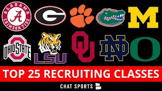 Top 25 College Football Recruiting Classes Entering 2021 National Signing Day [upl. by Heida99]