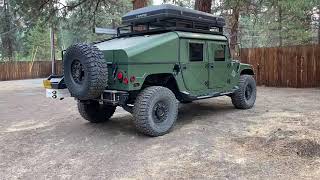 BADASS DURAMAX HUMVEE Walkaround  Exhaust Clip [upl. by Kcirrez]