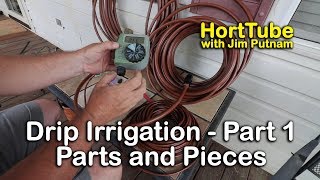 How to Install Drip Irrigation  Part 1 The Basic Pieces and Parts [upl. by Necyrb]