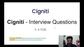 Cigniti Testing interview questions and answers  14 YOE🤟  MohantyAcademy​ [upl. by Lavud]