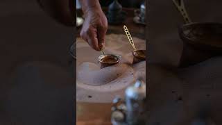 Making coffee in the sand coffee turkey youtube travel nature istanbul [upl. by Bremble579]