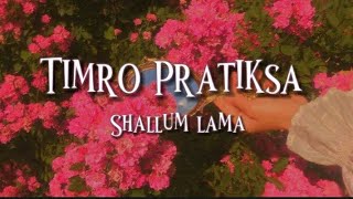 Timro Pratiksha  Shallum lama Speed up Easy Lyrics [upl. by Pallaton]