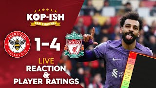 HUGE WIN FOR REDS DESPITE INJURIES  BRENTFORD 14 LIVERPOOL  LIVE MATCH REACTION amp PLAYER RATINGS [upl. by Sitruc11]