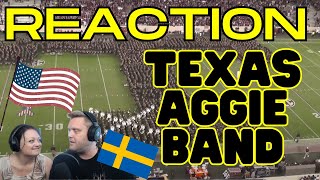 Two swedes reacts to The best Texas Aggie band halftime EVER Kyle Field [upl. by Bore]