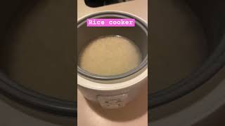 Making Rice in a rice cooker ricecookers [upl. by Onitnelav]