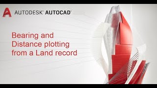 PLOTTING PARCEL BOUNDARY USING BEARING AND DISTANCE IN AUTOCAD 1 [upl. by Ennovoj923]