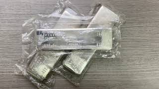 100 oz Nadir Refinery Silver Bar  Bullion Exchanges [upl. by Nwonknu]