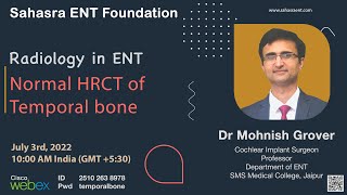 Radiology  CT Temporal Bone Basics  Dr Mohnish Grover [upl. by Nosiddam]