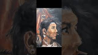 Oil Painting Native American  War Thoughts [upl. by Pence]