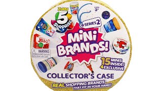 Zuru 5 Surprise Mini Brands Series 2 Collectors Case Claires Exclusive Unboxing Review [upl. by Astto]