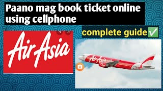 how to book ticket online using mobile phone in AirAsia [upl. by Gladdy]