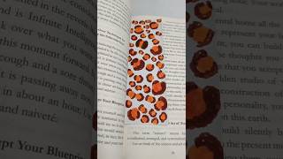 Cheetah print bookmark 🐆satisfying bookmarkanimalprintjungleprinteasydiy diytutorial [upl. by Jurkoic]