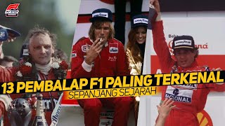 13 Pembalap F1 Paling Terkenal Dalam Sejarah F1 [upl. by Bernette]