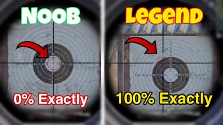 OMG😱 MAX Level Faster MAGIC Shot 100 Exactly Sniper Expert Secrets 👑 NOOB🐔 Legend⚡ PUBG Mobile [upl. by Ecarret996]