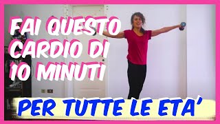 MIGLIOR CARDIO DA FARE IN CASA IN 10 MINUTI  HOME CARDIO WORKOUT  Silva Iotti [upl. by Zwiebel229]