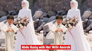 Abdu Rozik with her Wife Amirah Wedding Pics and Videos [upl. by Nohtan]