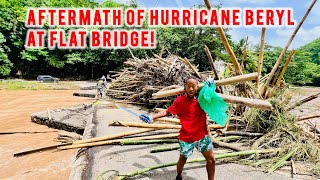 The Aftermath of Hurricane Beryl  Flat Bridge Disaster CleanUp  MUST WATCH [upl. by Mal712]