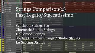 Strings Comparison2 Fast passage  Synchron Strings Pro VS [upl. by Lecroy507]