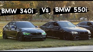 bmw 550i stage 2 custom tune upgraded turbos vs 340i stage 2 bm3 tune surprising results [upl. by Annavas]