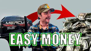 How I Flip Boat Motors for Cash to PAY MY BILLS Side Hustle [upl. by Maon640]