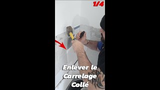 14 Comment Enlever le Carrelage Crédence Cuisine sans casser le placo [upl. by Haliehs]