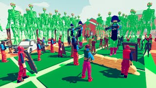 Zombie 100 Units vs Army Soldier 1  Totally Accurate Battle Simulator TABS [upl. by Blodgett]