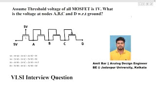 Synopsys VLSI interview Question  Find the node voltages [upl. by Bernstein]