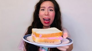 ASMR comiendo sándwich a media noche  platicando [upl. by Lonee]