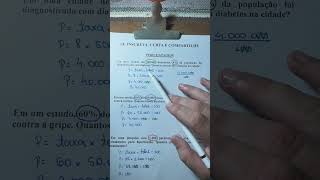 Exercícios Resolvidos de Porcentagem em Bioestatística estatistica matemática [upl. by Noram]