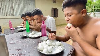 Boil egg 🥚 eating challenge [upl. by Tlevesoor893]